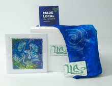 Load image into Gallery viewer, Silk Scarf Celtic Blues
