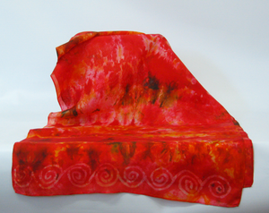 Silk Scarf Celtic Fire
