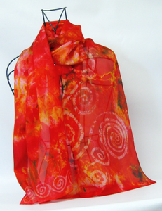 Silk Scarf Celtic Fire