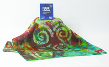 Load image into Gallery viewer, Silk Scarf Celtic Green Apple Forrest
