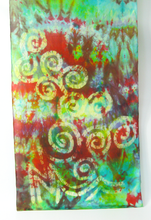 Load image into Gallery viewer, Silk Scarf Celtic Green Apple Forrest
