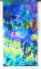 Load image into Gallery viewer, Silk Habotai Scarf Celtic Green Summer Rainbow
