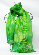Load image into Gallery viewer, Silk Scarf Celtic Kelly Green
