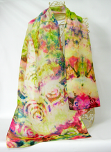 Load image into Gallery viewer, Silk Scarf Celtic Summer Blossom
