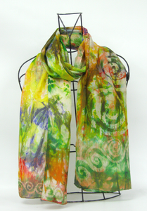 A Silk Scarf Celtic Summer Earth Garden