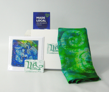 Load image into Gallery viewer, Silk Scarf Celtic Water Green

