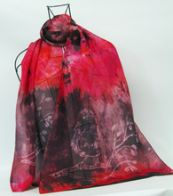 Load image into Gallery viewer, Silk Habotai Scarf The Cranberry Robin
