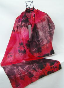 Silk Habotai Scarf The Cranberry Robin