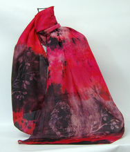 Load image into Gallery viewer, Silk Habotai Scarf The Cranberry Robin
