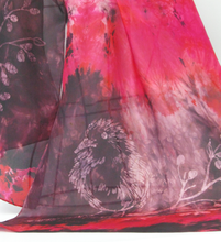 Load image into Gallery viewer, Silk Habotai Scarf The Cranberry Robin
