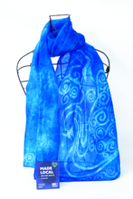 Load image into Gallery viewer, Silk Scarf Light Weight Blue Children of Lir
