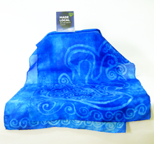 Load image into Gallery viewer, Silk Scarf Light Weight Blue Children of Lir
