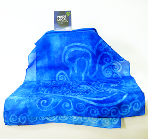 Silk Scarf Light Weight Blue Children of Lir
