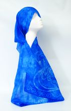 Load image into Gallery viewer, Silk Scarf Light Weight Blue Children of Lir
