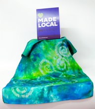 Load image into Gallery viewer, Silk Scarf Light Weight Celtic Green, Aqua Blend
