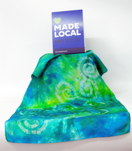 Load image into Gallery viewer, Silk Scarf Light Weight Celtic Green, Aqua Blend
