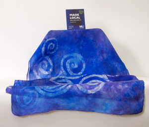 A Silk Scarf Light Weight Celtic Lilac blues