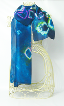 Load image into Gallery viewer, silk_scarf-displayed_on_a_mannequin_lovely_gift_ideas_for_anniversaries
