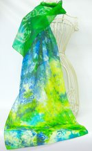 Load image into Gallery viewer, A_silk_scarf_displayed_infront_of_a_white_background_great_gift_idea_for_big_birthdays
