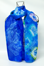 Load image into Gallery viewer, A Silk Scarf The Blue Hare
