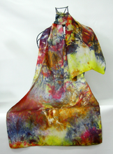 Load image into Gallery viewer, Silk Habotai Scarf The Rustic Gold Finch
