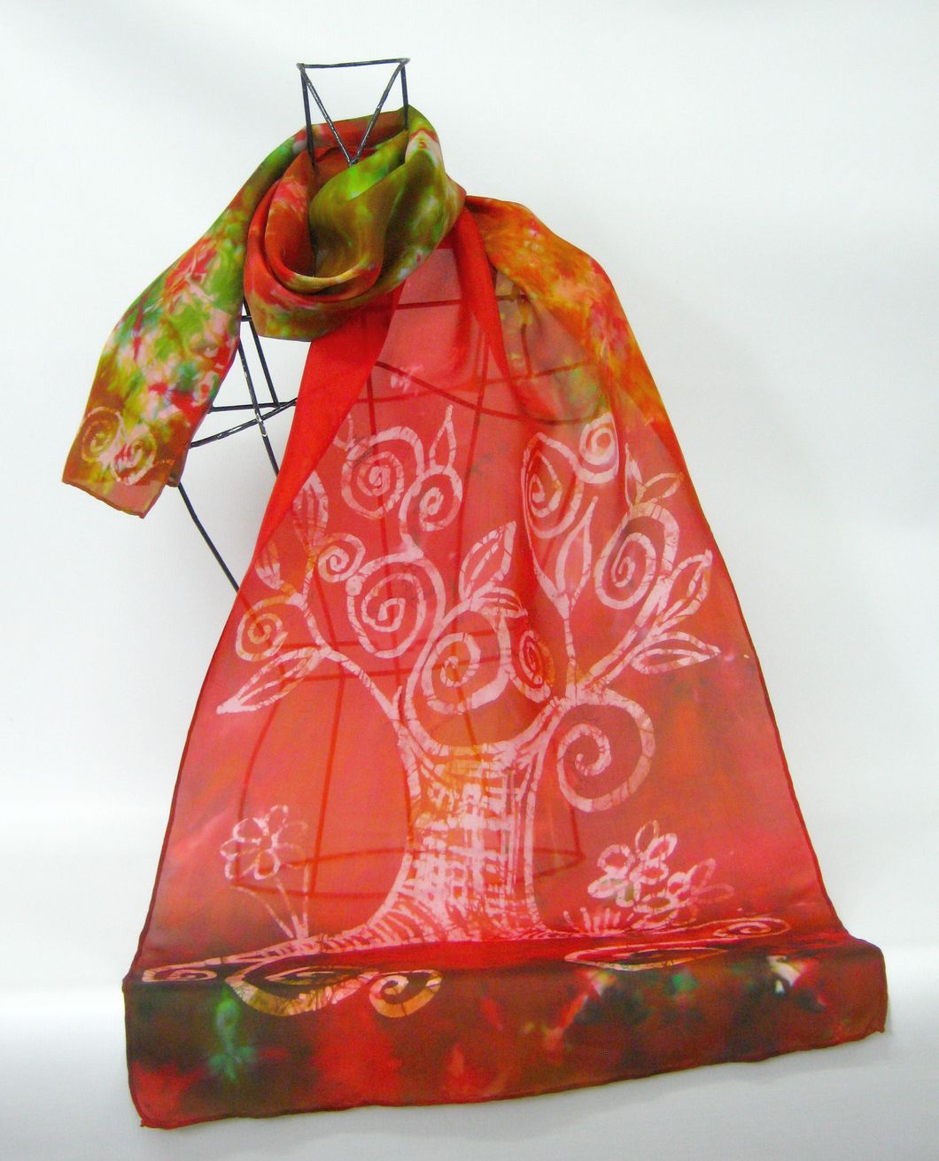 Silk Scarf The Red Tree of Life