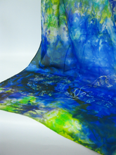 Load image into Gallery viewer, Silk Habotai Scarf The Violet BlueTit

