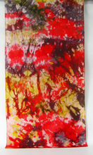 Load image into Gallery viewer, Silk Habotai Scarf The Abstract Goldfinch

