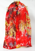 Load image into Gallery viewer, Silk Habotai Scarf The Abstract Goldfinch
