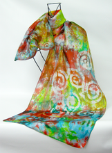 Load image into Gallery viewer, Silk Scarf Celtic Autumnal Tapestry
