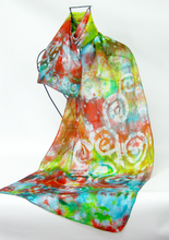Load image into Gallery viewer, Silk Scarf Celtic Autumnal Tapestry
