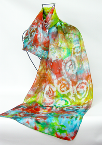 Silk Scarf Celtic Autumnal Tapestry