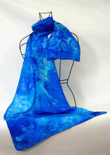 Load image into Gallery viewer, Silk Scarf Celtic Blue Skies
