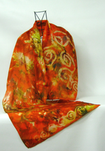 Load image into Gallery viewer, Silk Scarf Celtic Earth Sun Fire
