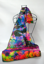 Load image into Gallery viewer, Silk Scarf Celtic Forrest Carnival
