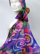 Load image into Gallery viewer, Silk Scarf Celtic Forrest Carnival
