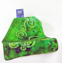 Load image into Gallery viewer, Silk Scarf Celtic Green Finch
