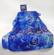 Load image into Gallery viewer, Hand Painted Silk Scarf Celtic Midnight Sky
