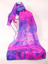 Load image into Gallery viewer, Silk Scarf Celtic Pink and Lilac Dream
