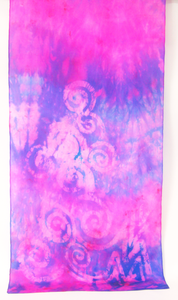 Silk Scarf Celtic Pink and Lilac Dream