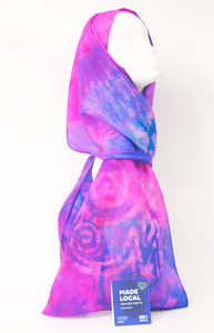Silk Scarf Celtic Pink and Lilac Dream