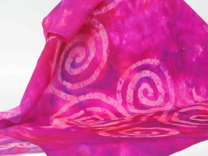 Silk Scarf Celtic Pink Fuschia