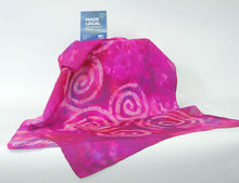 Load image into Gallery viewer, Silk Scarf Celtic Pink Fuschia
