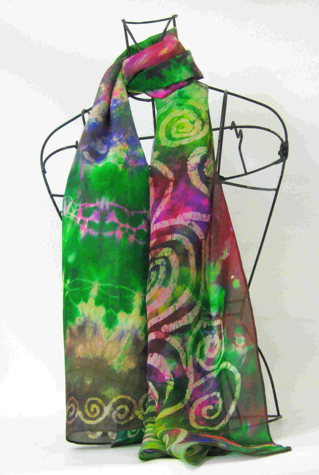 Silk Scarf Celtic Plum Garden