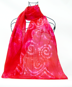 Silk Scarf Celtic Scarlet Surprise