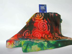 Silk Scarf Celtic Sunset Forrest