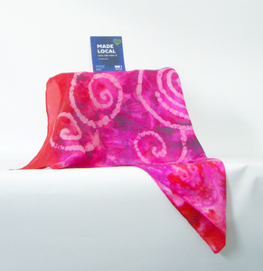 Silk Square Scarf Celtic Fuschia Magenta