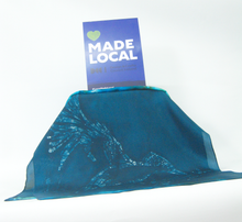 Load image into Gallery viewer, Silk Habotai Scarf The Dark Green kingfisher
