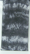 Load image into Gallery viewer, Silk Scarf Hand Painted Dark Celtic
