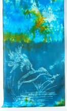Load image into Gallery viewer, Silk Habotai Scarf Kingfisher Dark Green
